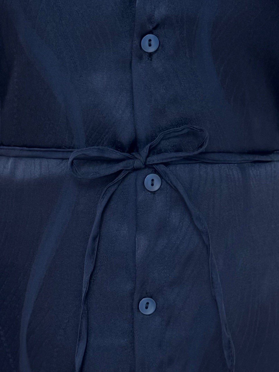 Soressa Kendinden Desenli Jakarlı Gömlek-BN4122 Lacivert