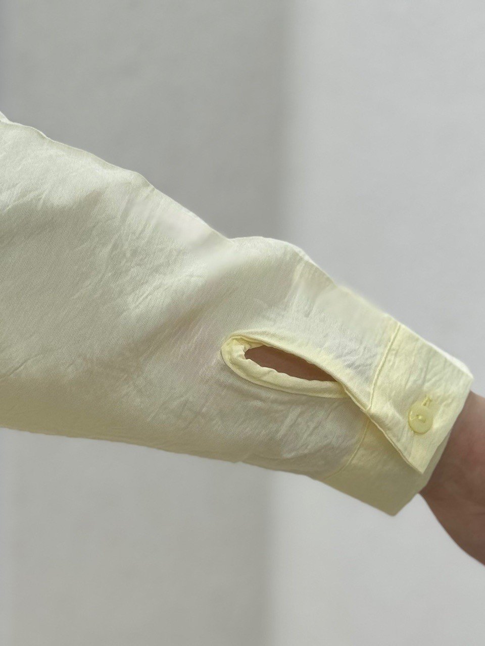 Sorique Önü Kısa Arkası Uzun Düz Çilek Gömlek-Zİ2137 Sarı