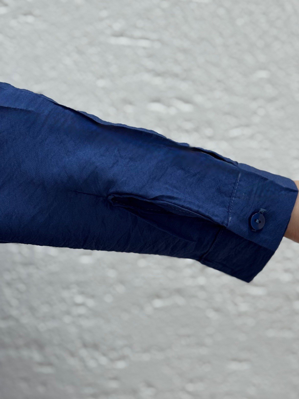 Sorique Önü Kısa Arkası Uzun Düz Çilek Gömlek-Zİ2137 Lacivert