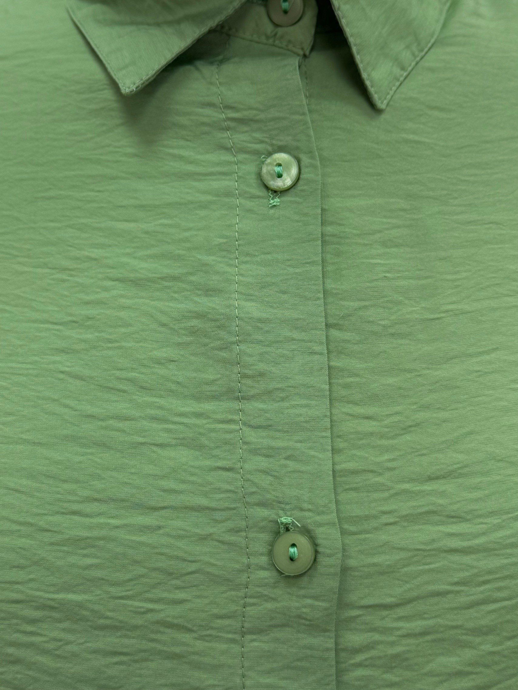 Sorique Önü Kısa Arkası Uzun Düz Çilek Gömlek-Zİ2137 Yeşil