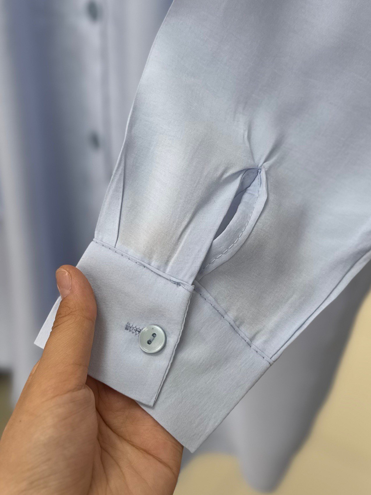 Verona Önü Kısa Arkası Uzun Modal Gömlek-PE215 Mavi