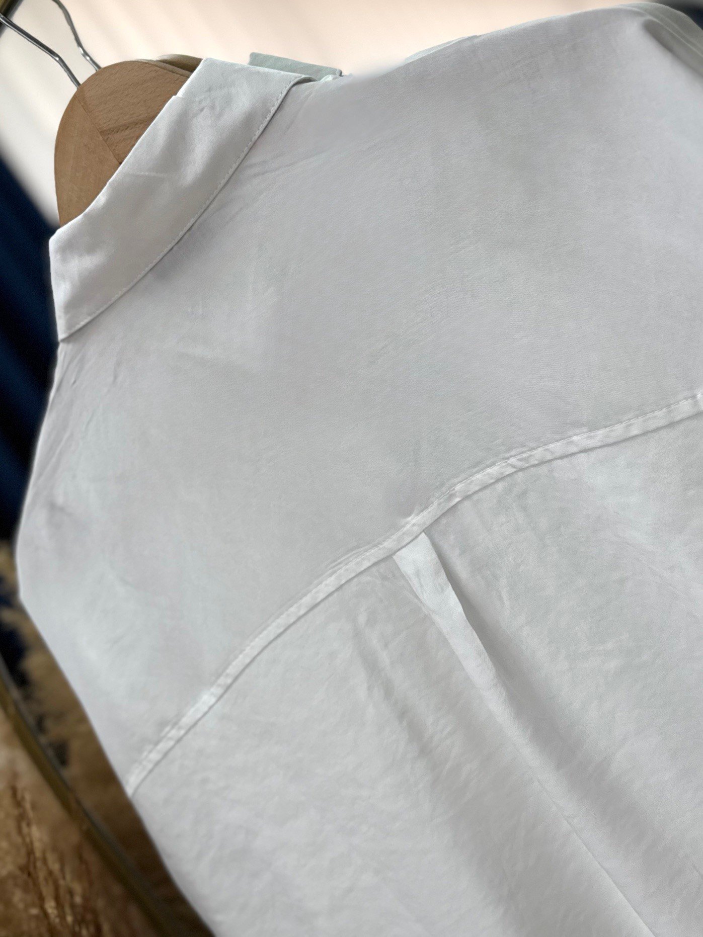 Verona Önü Kısa Arkası Uzun Modal Gömlek-PE215 Beyaz