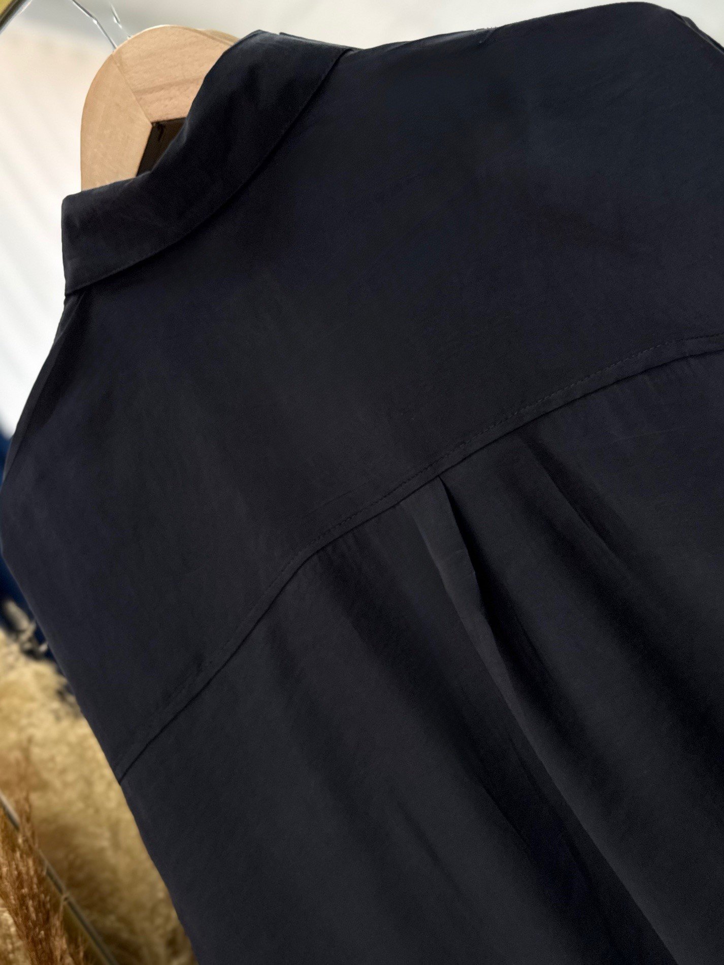 Verona Önü Kısa Arkası Uzun Modal Gömlek-PE215 Siyah