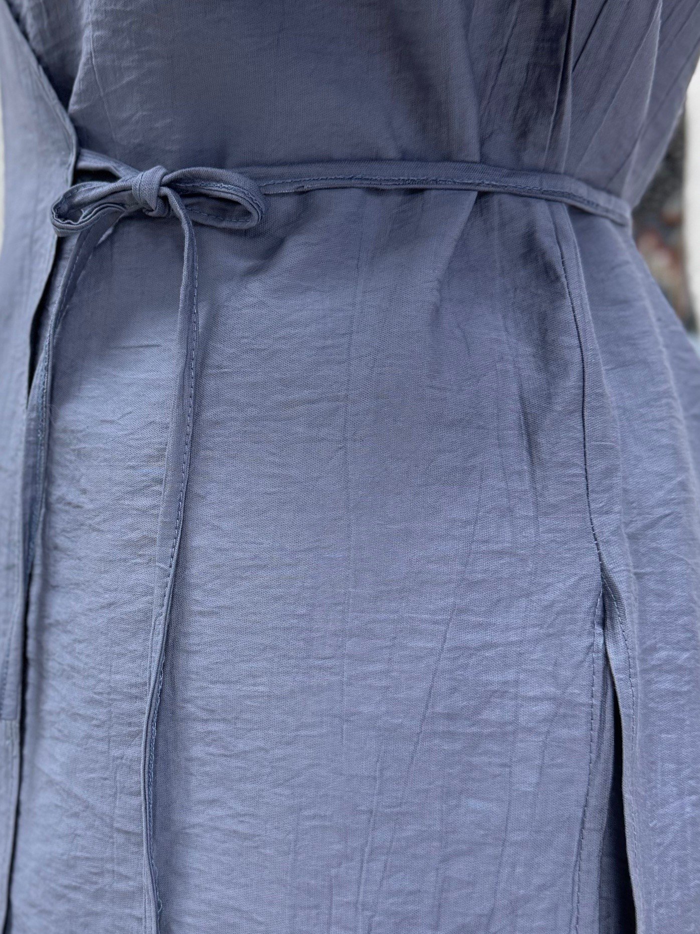 Vinmora Yandan Bağlamalı Kimonolu Çilek Pantolonlu Takım-EK544 Gri