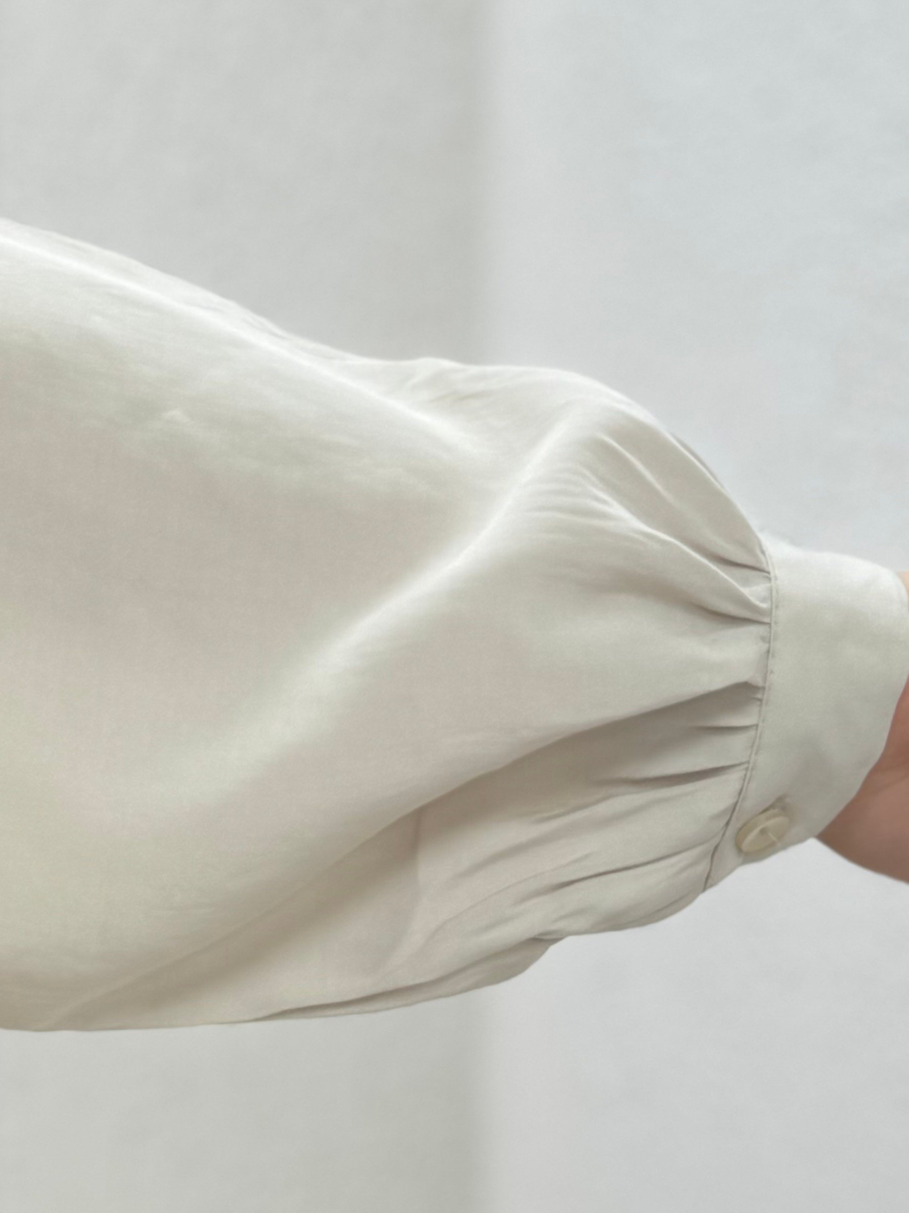 Yelilia Bağcıklı Robalı Modal Gömlek-PE223 Taş