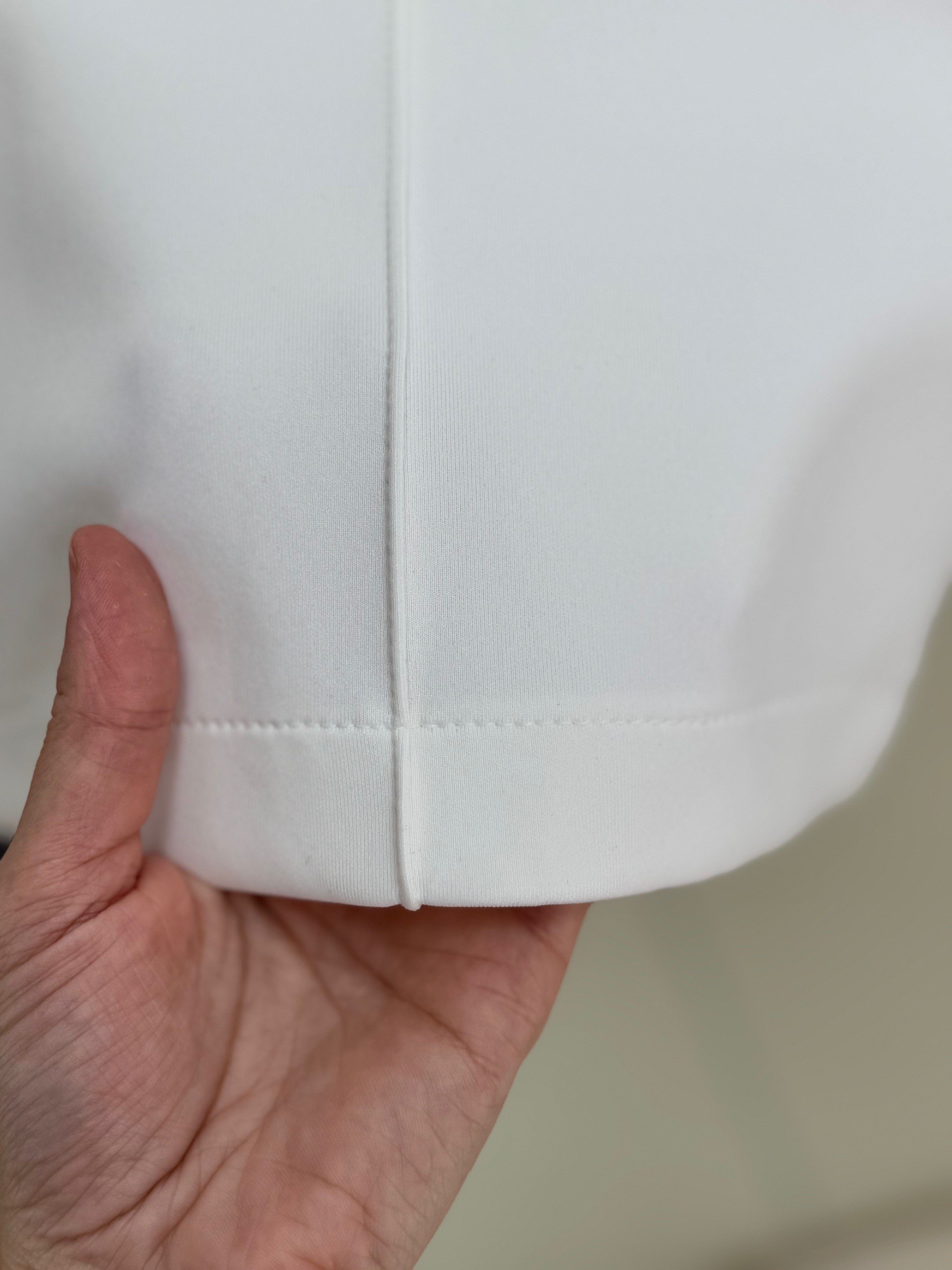 Zayna Bol Paça Çımalı Skuba Dalgıç Pantolon-MT3555 Beyaz