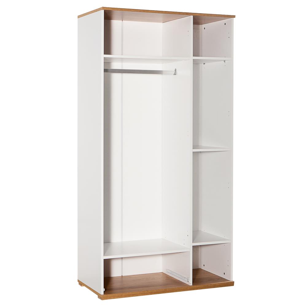 Eva 301 - 3 Kapaklı Gardırop - Sarı Meşe/Beyaz