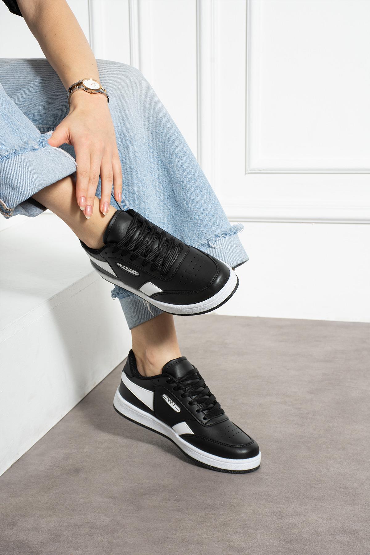 UNİSEX SPOR AYAKKABI BLEAZER ÇATALLI MODEL ESNEK ERGONOMİK RAHAT SNEAKER