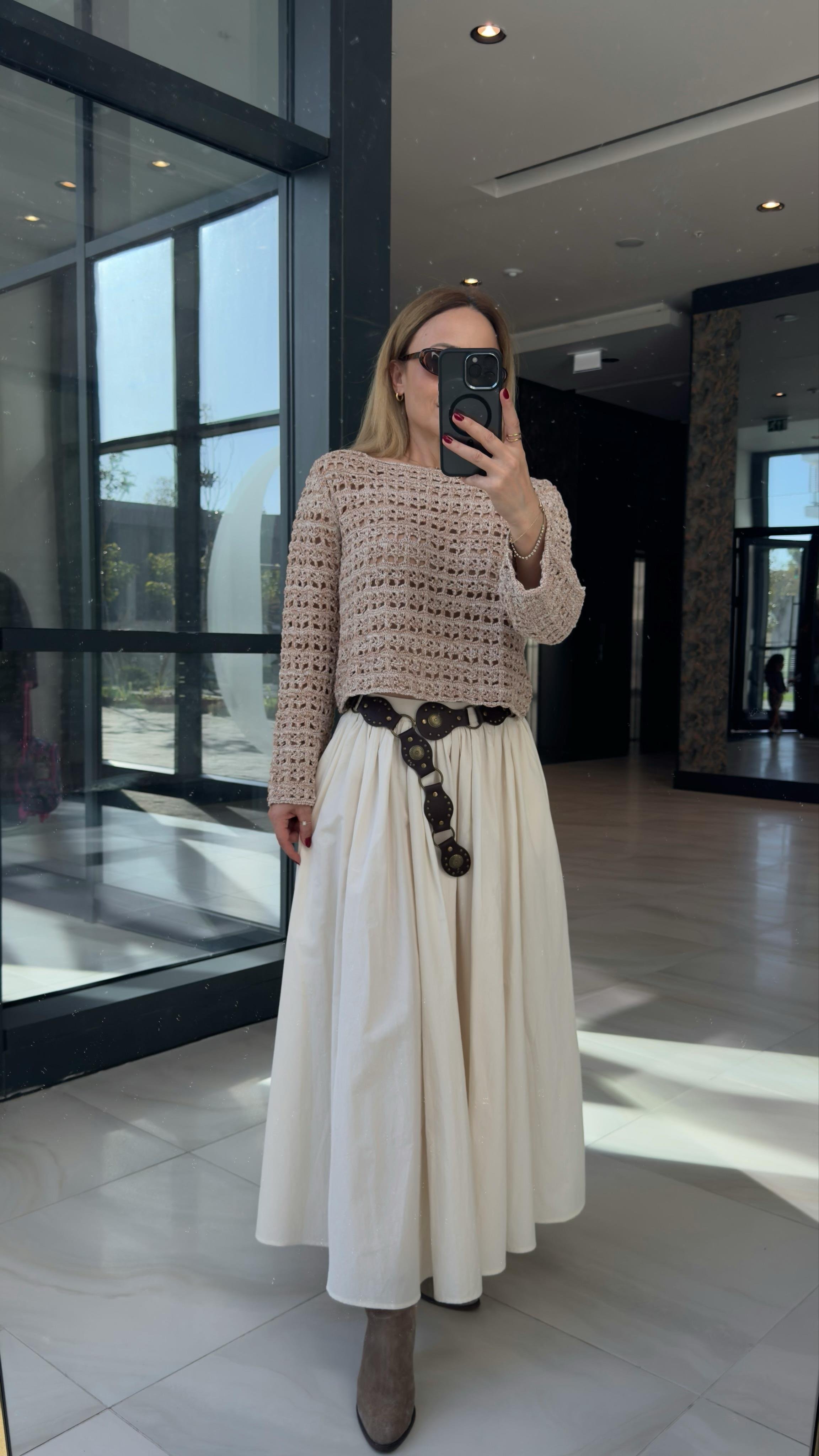 Ajurlu Kırçıllı Camel Kazak