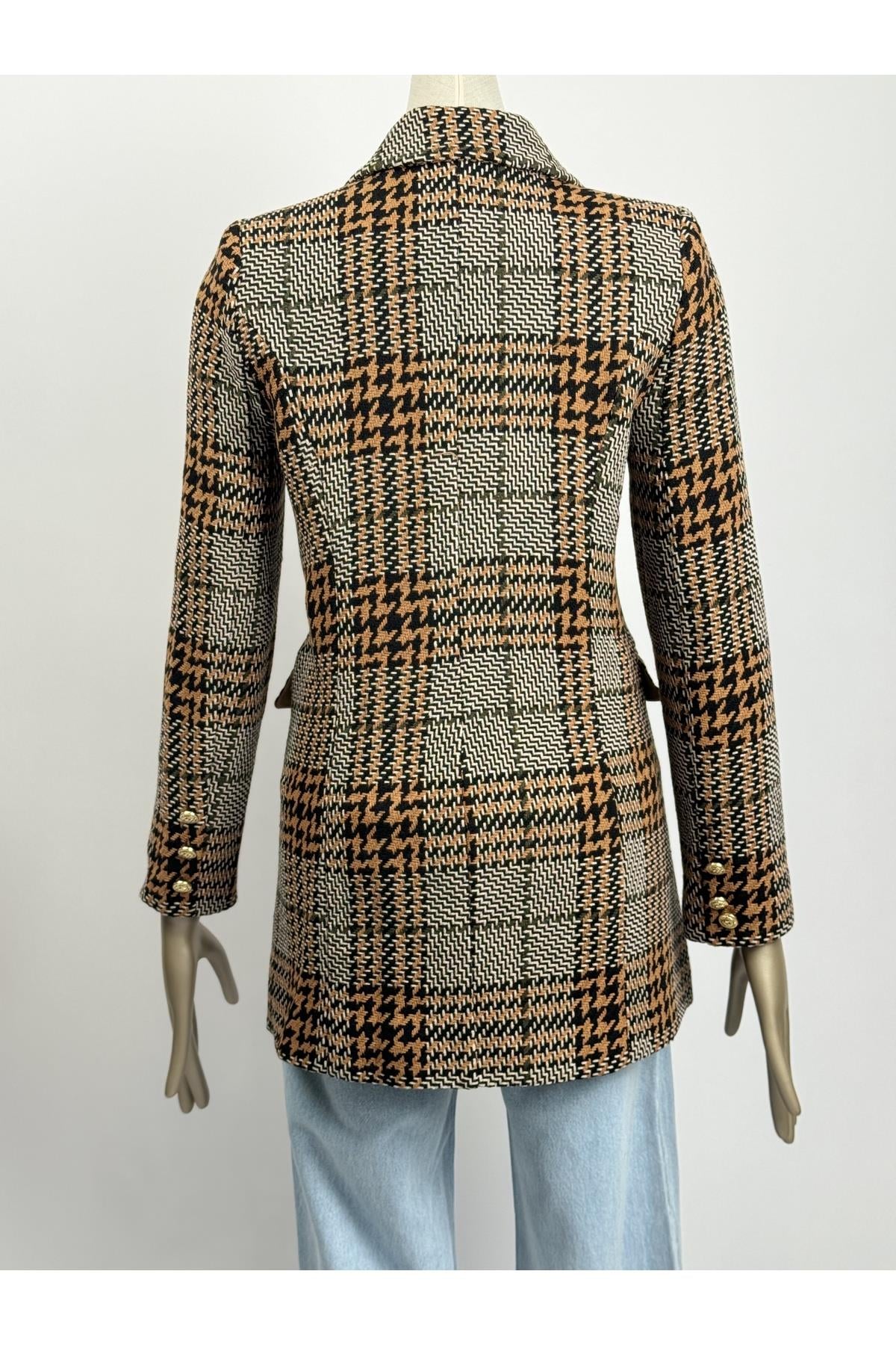 Camel Blazer Ceket