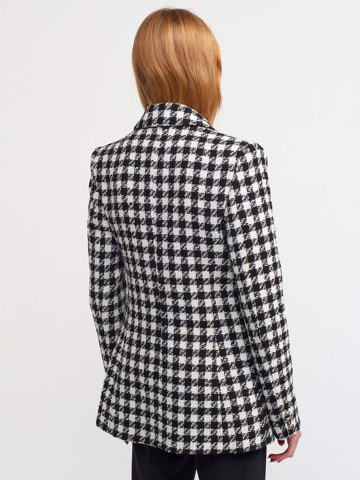 Kazayağı Siyah Blazer Ceket