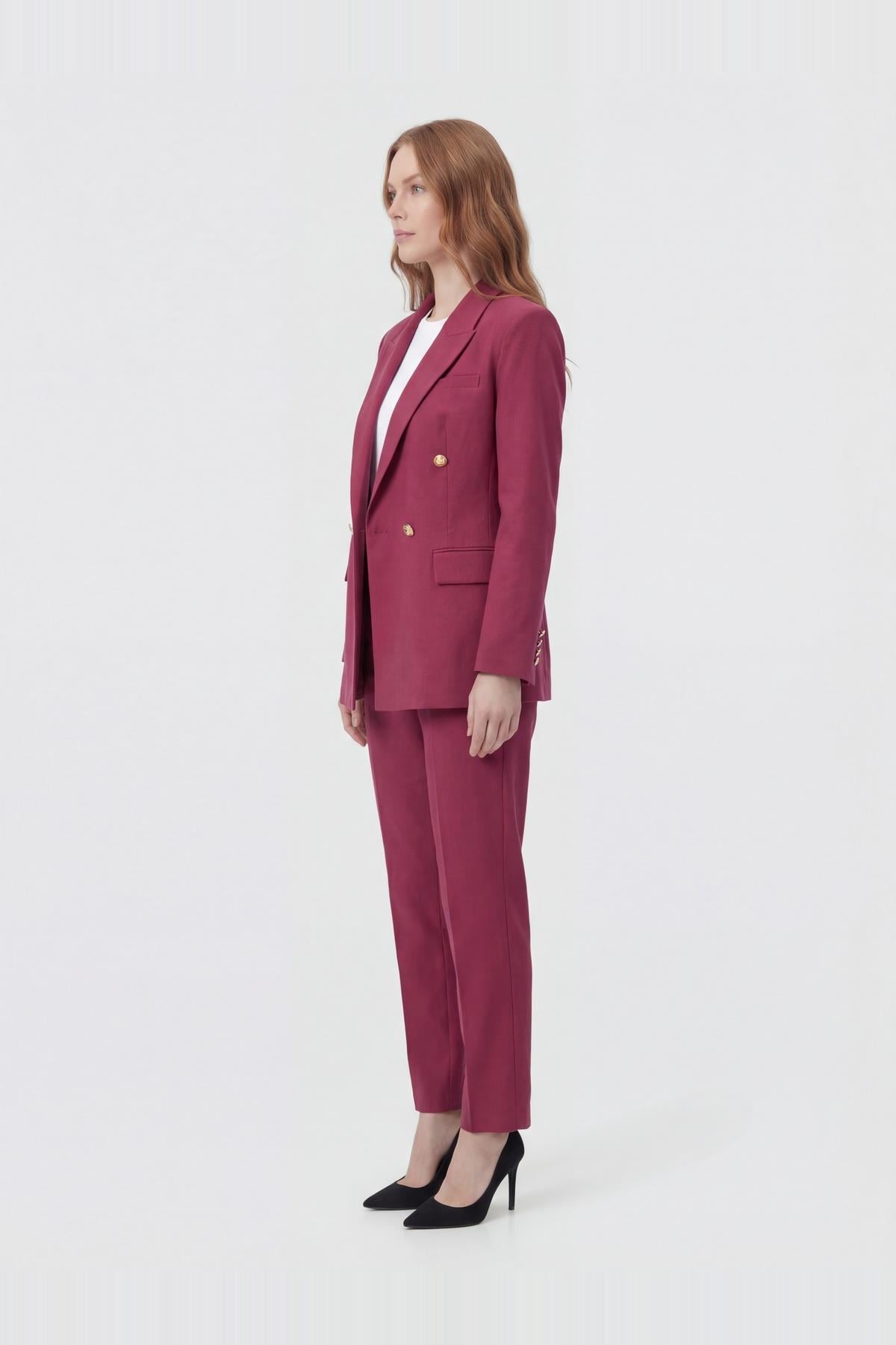 KRUVAZE YAKA BLAZER FUŞYA CEKET