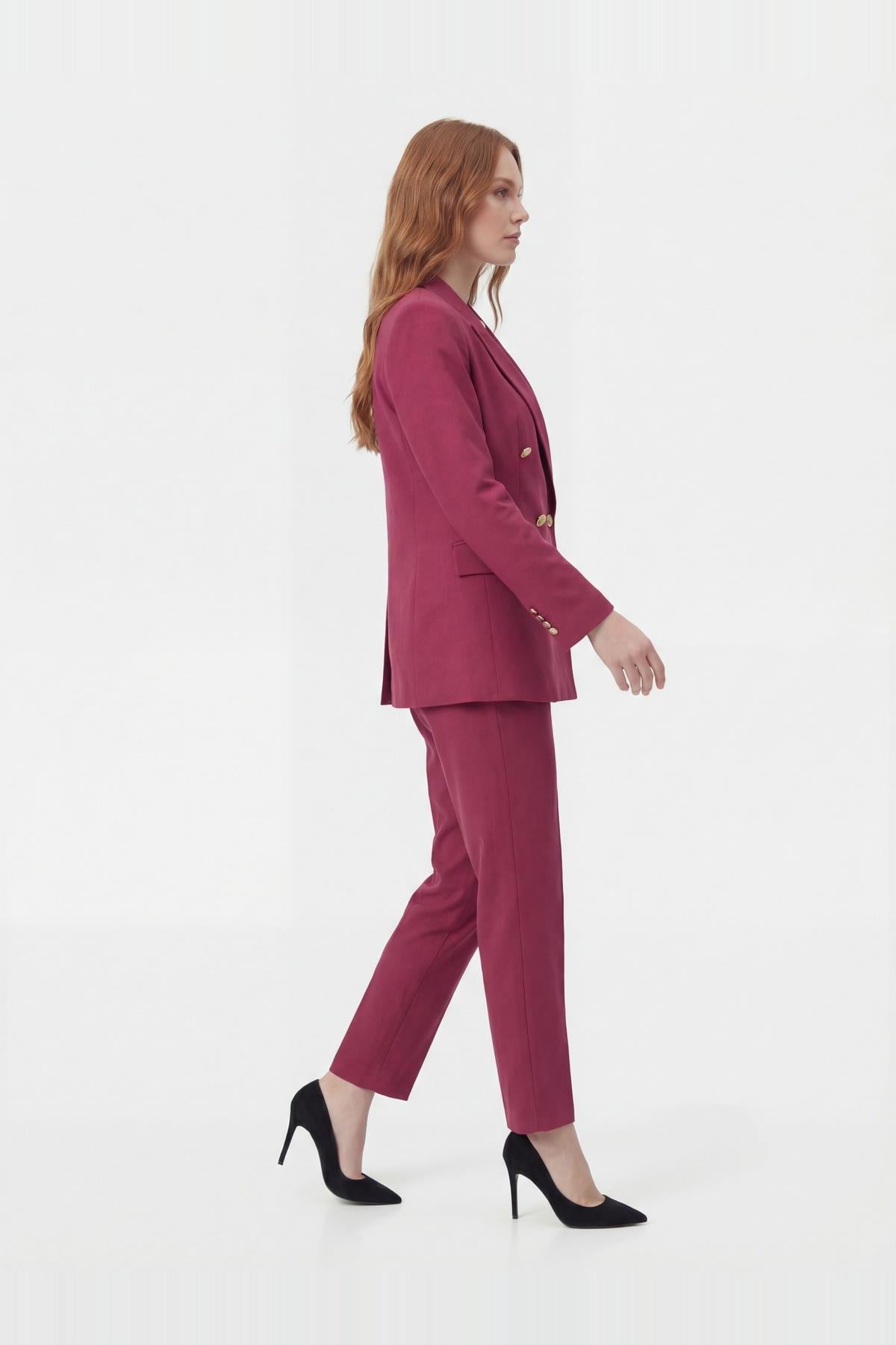 KRUVAZE YAKA BLAZER FUŞYA CEKET