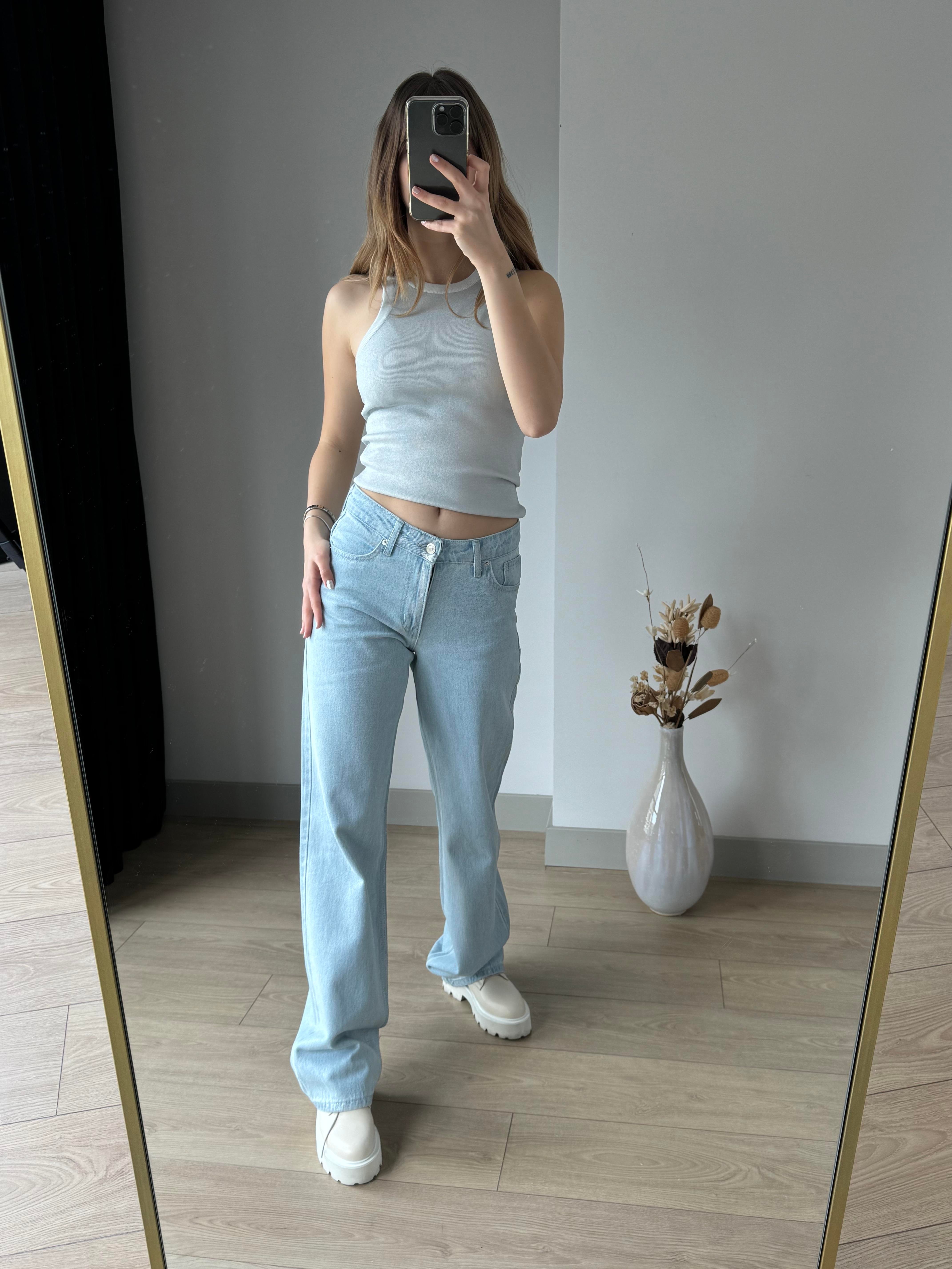 Mavi Metalik Jean Pantolon