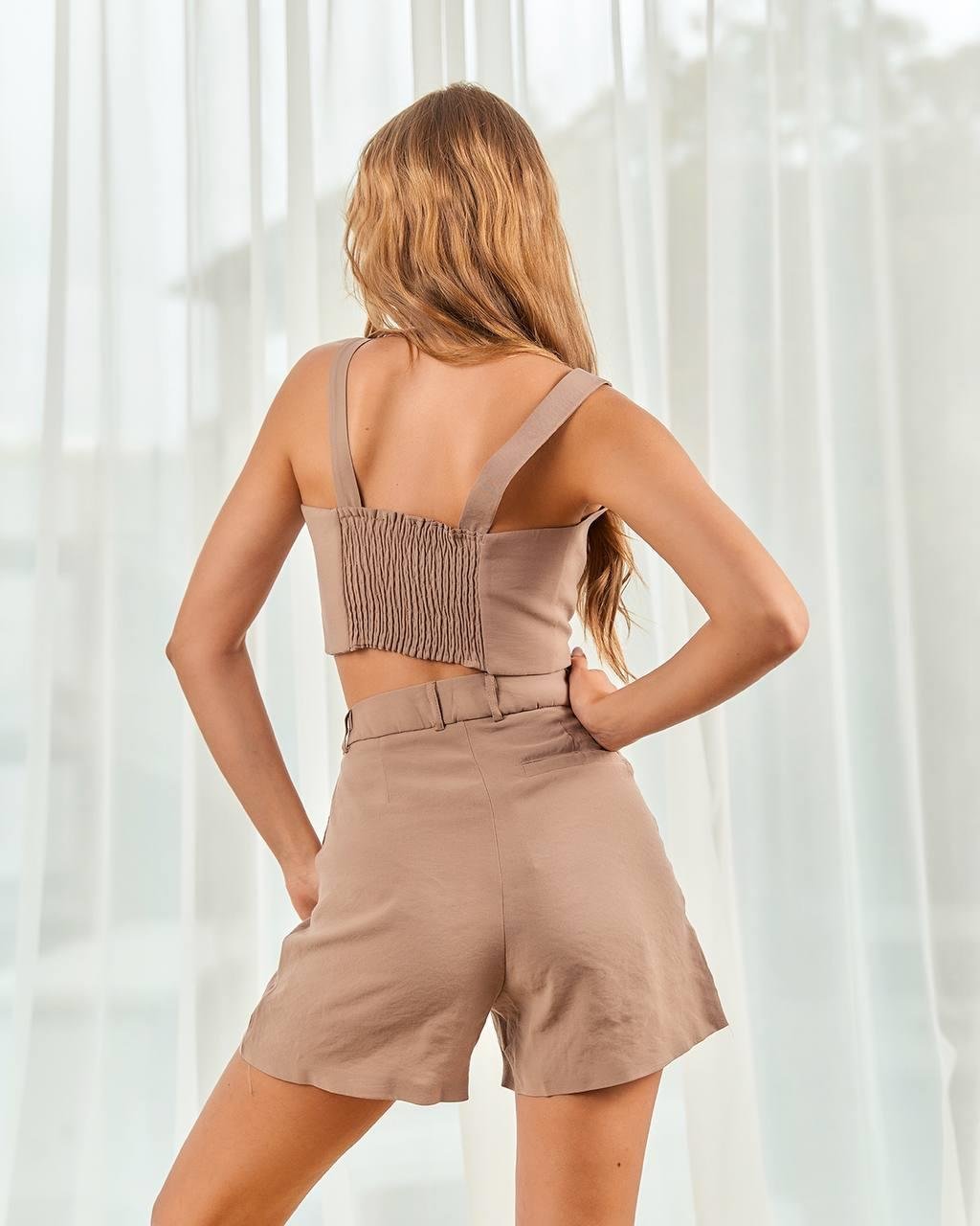 Premium Kalite Bej Bermuda & Şort