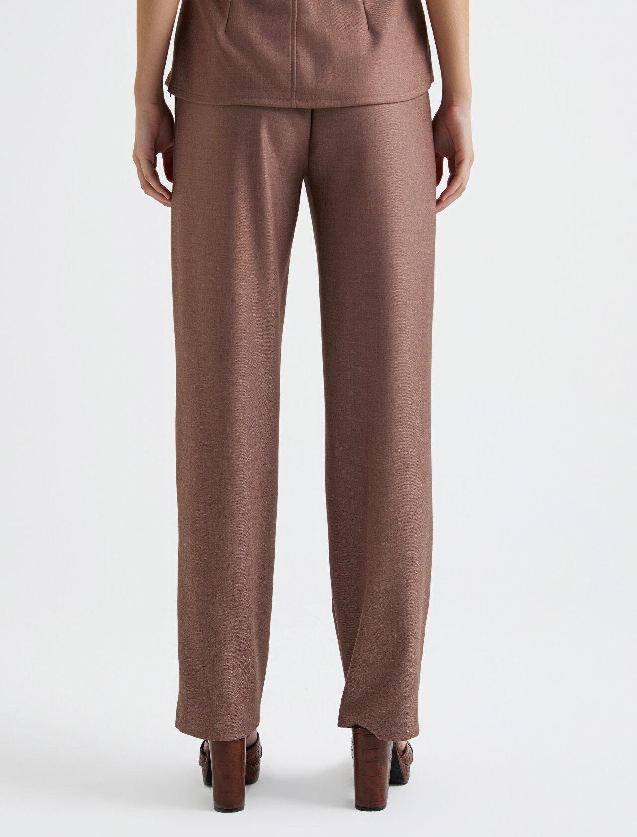 Premium Seri Kahve Straight Fit Pantolon