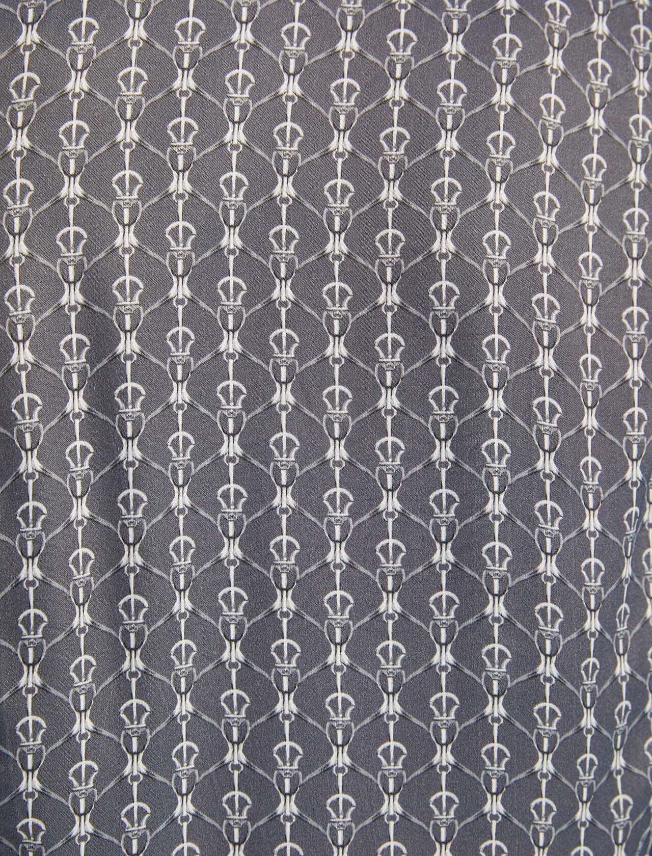 Premium Seri Koyu Gri Desenli Gömlek