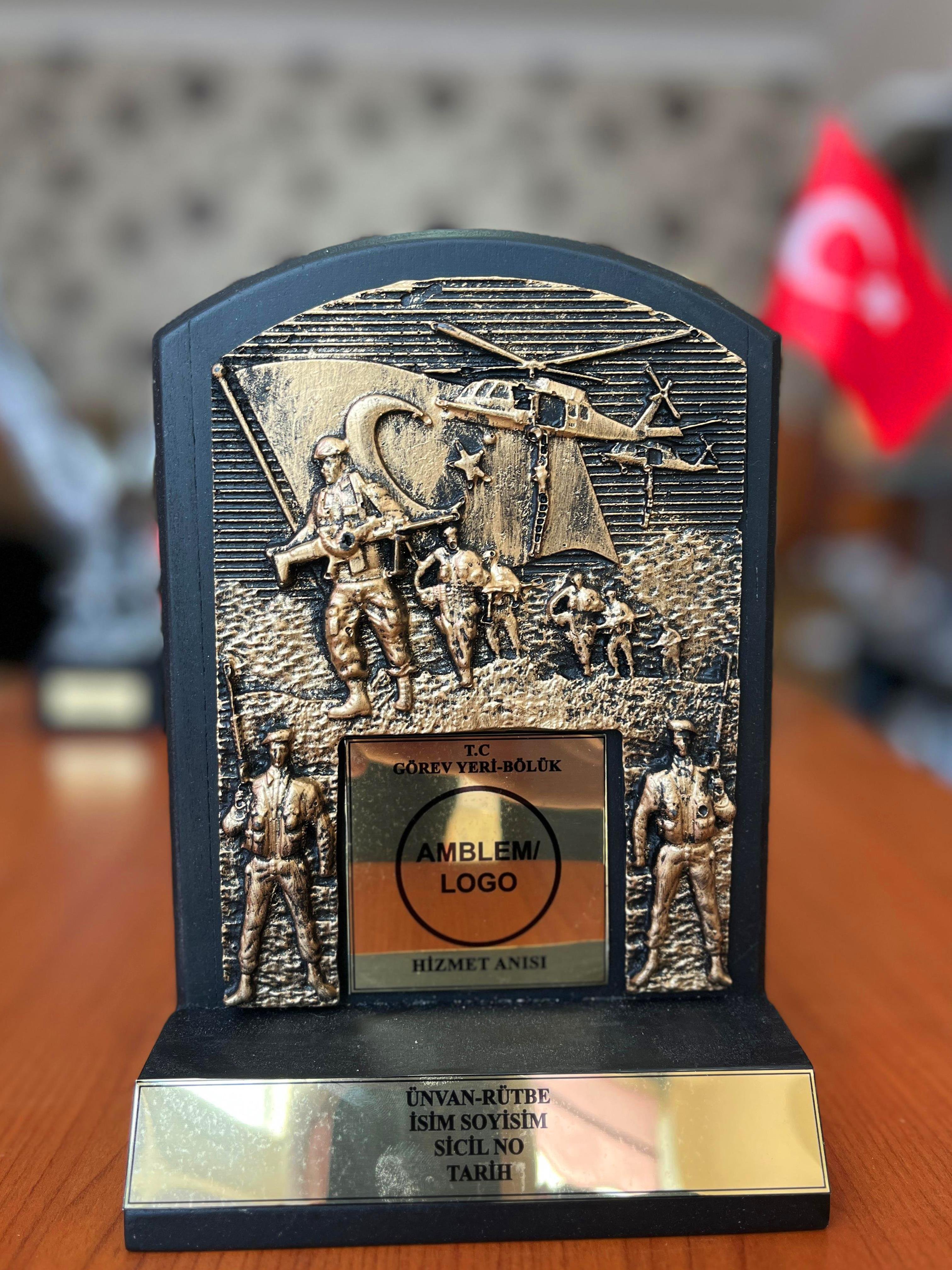 Askeri Birliklere Özel Hizmet Anısı Plaket