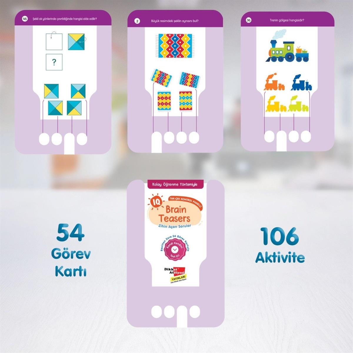 Kolay Öğrenme Yöntemiyle Bilsem için IQ Brain Teasers Zihin Açan Sorular