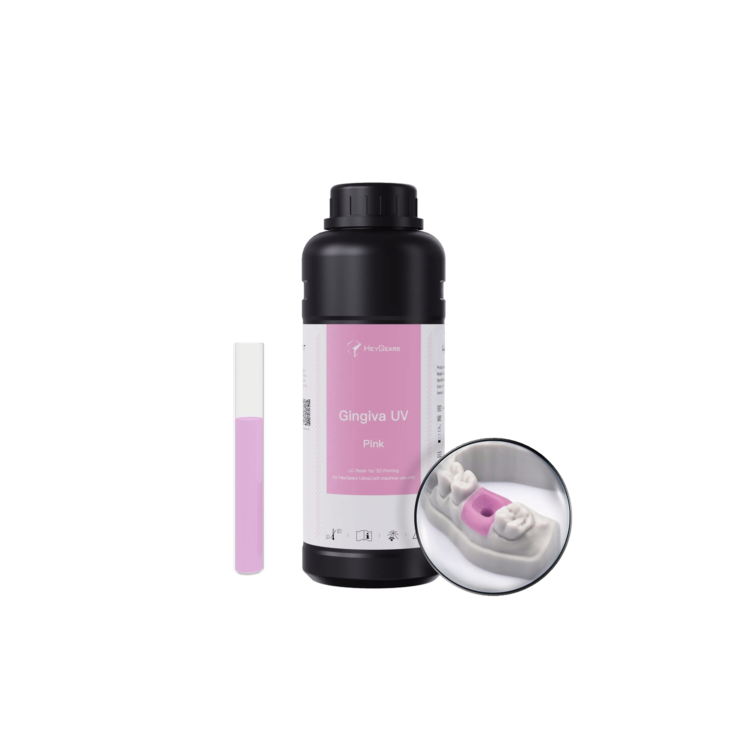 HeyGears UltraPrint Gingiva UV 2.0 Pink 500gReçinelerHeyGearsAsil Dental