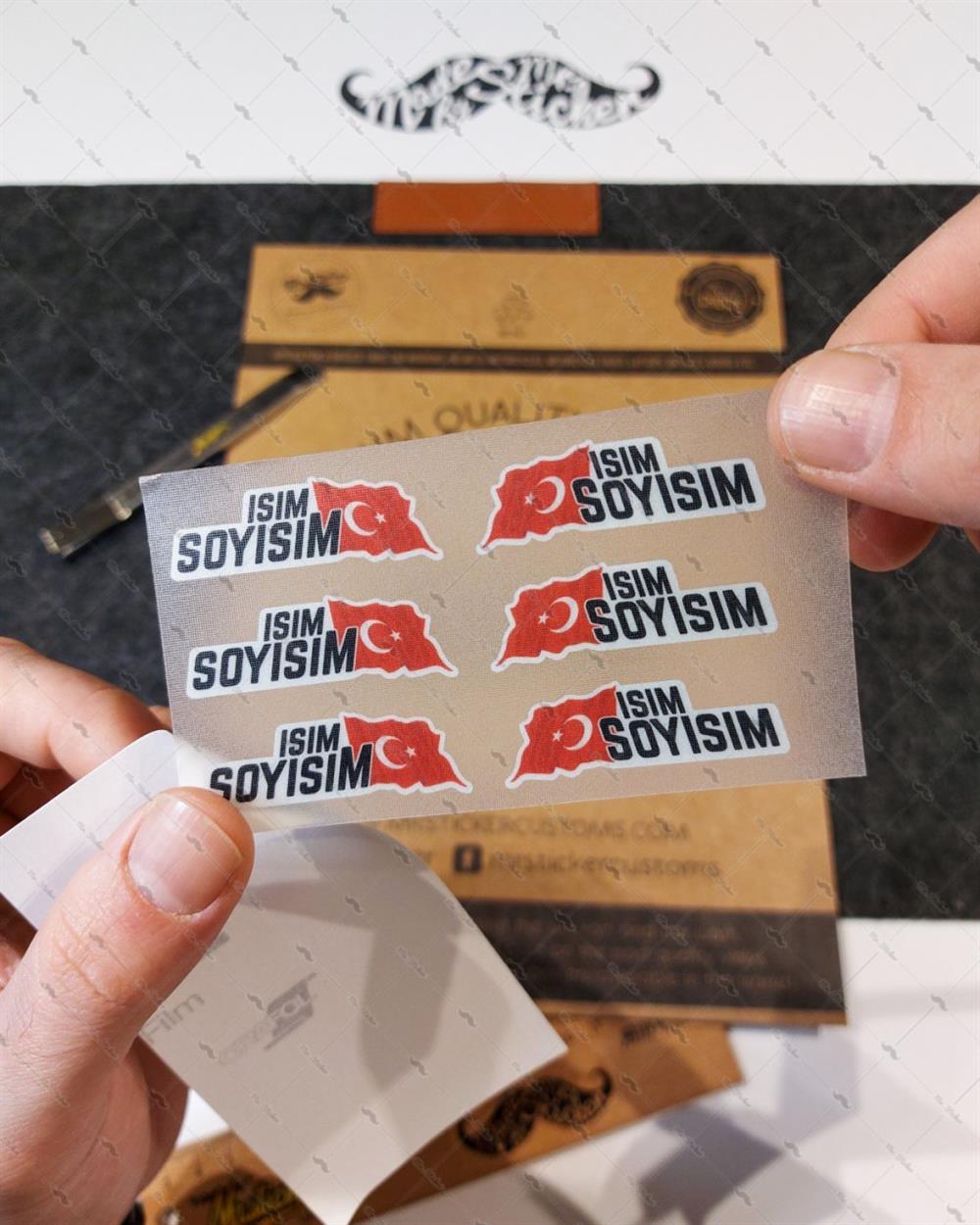 BCY3 Reflektif 10 Parca Bisiklet Isim Etiket Seti Ozel Seri