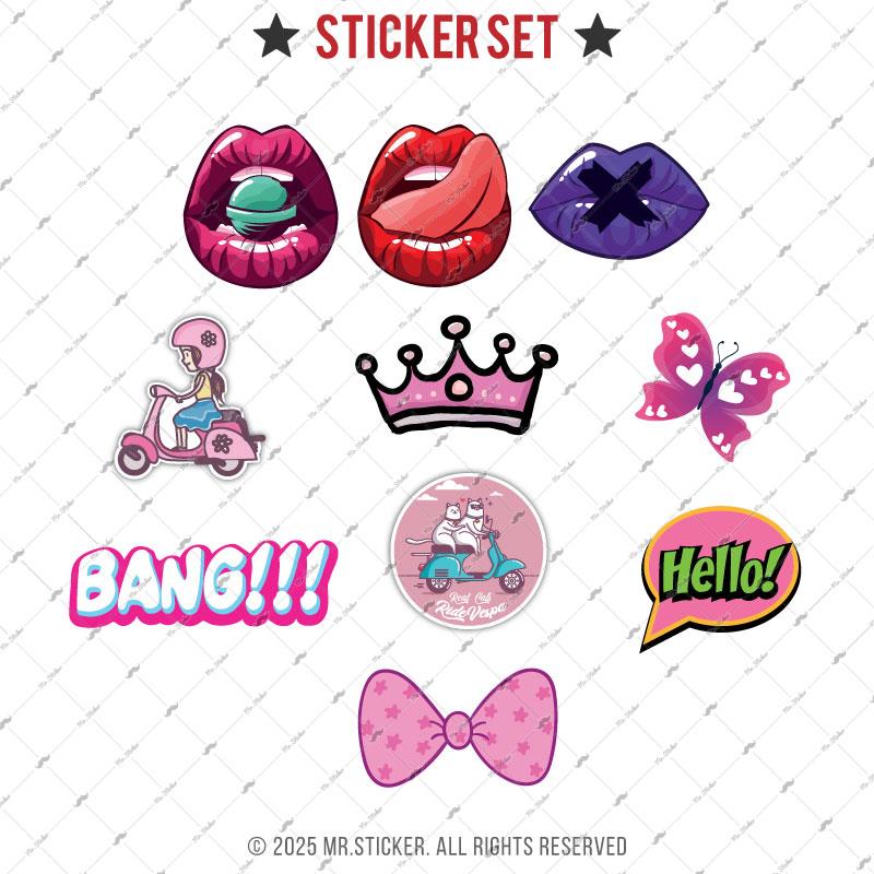 BDLS16 Küçük Boy 10lu Sticker Seti