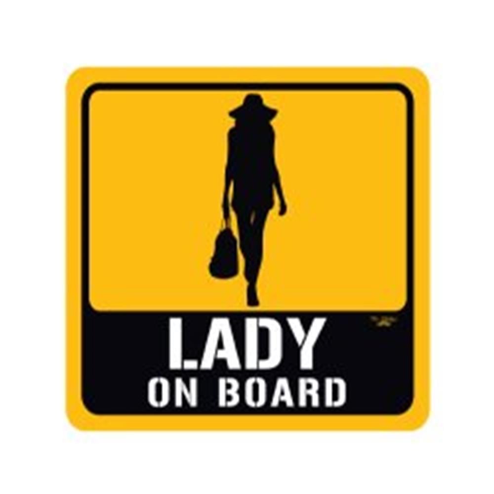 BOB9 Lady On Board Etiketi