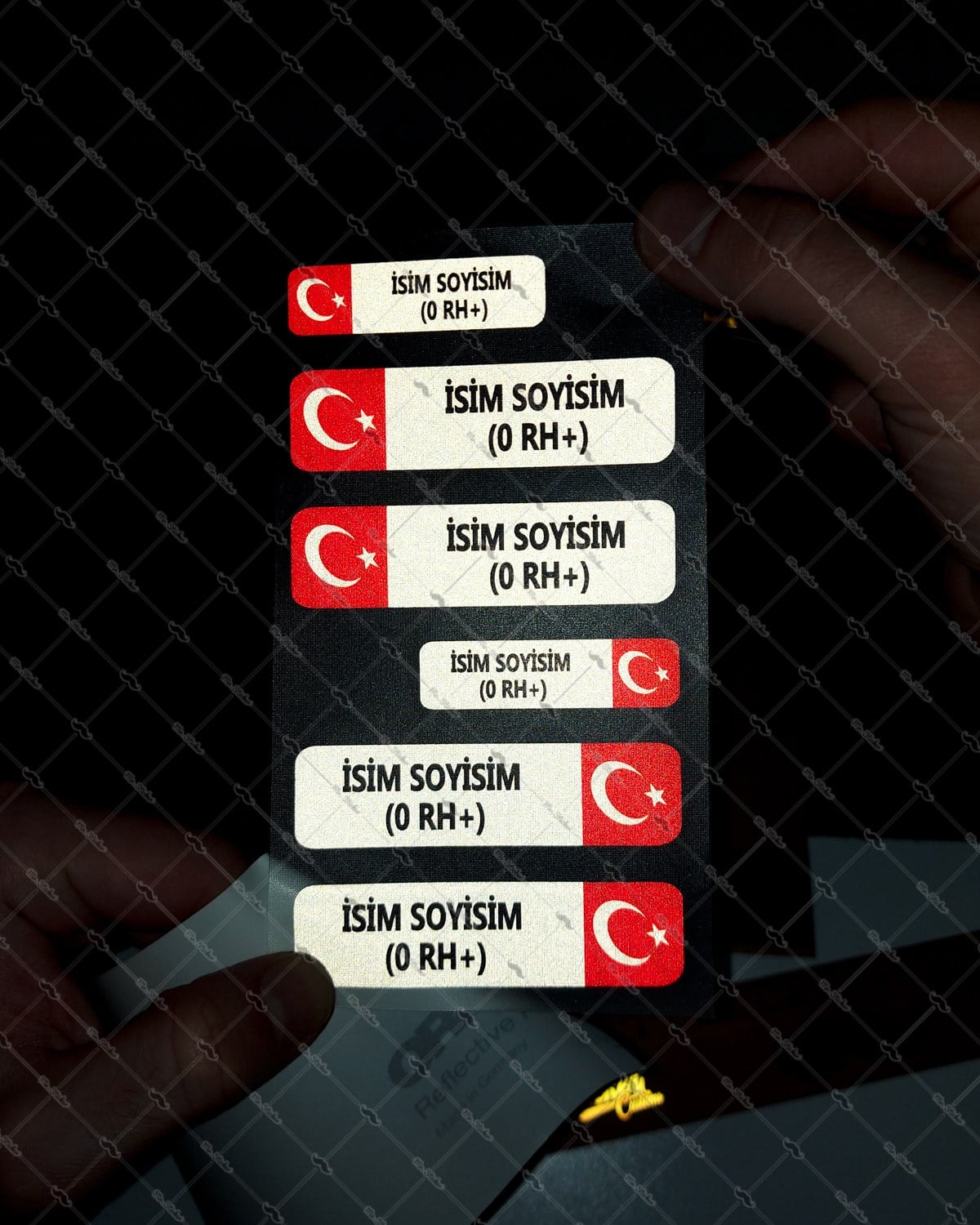 BT10 İsme Özel Kan Grubu Etiket Seti