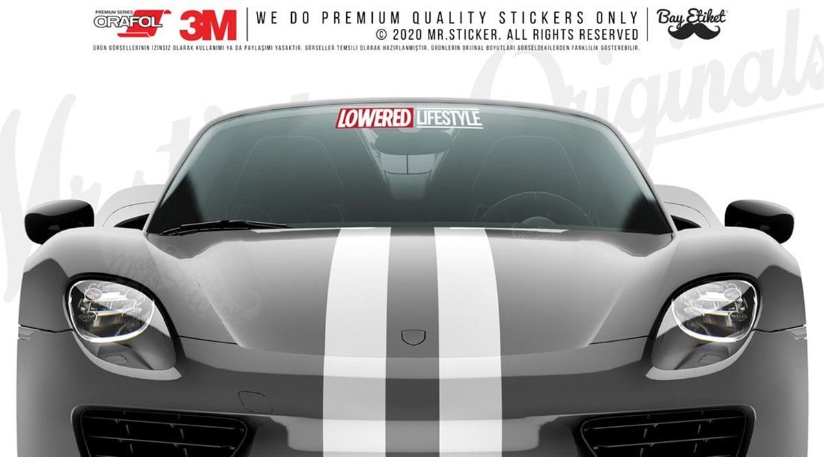CAR27 Alcaltilmis Hayat Stili (Lowered Lifestyle) Yazili Etiket