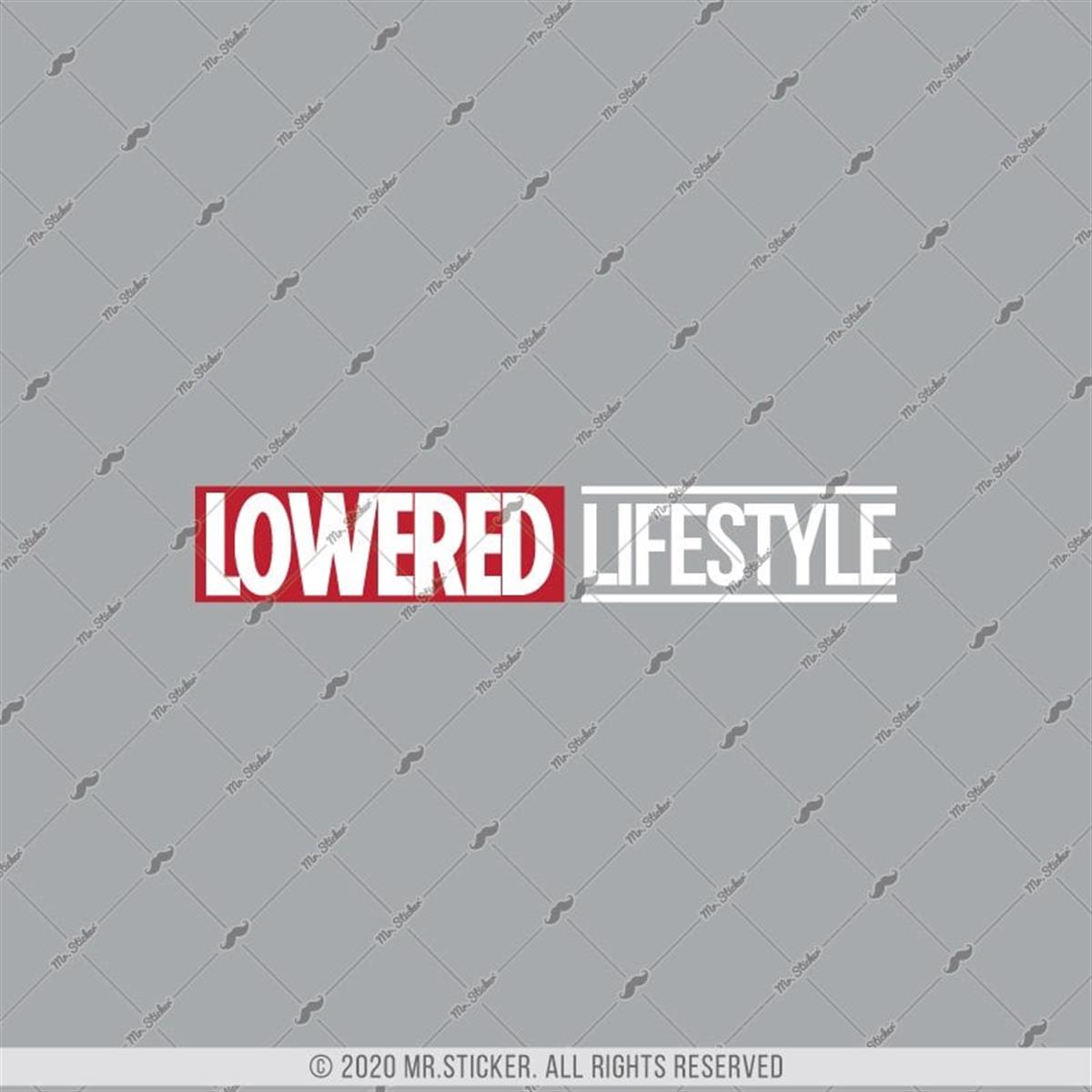 CAR27 Alcaltilmis Hayat Stili (Lowered Lifestyle) Yazili Etiket