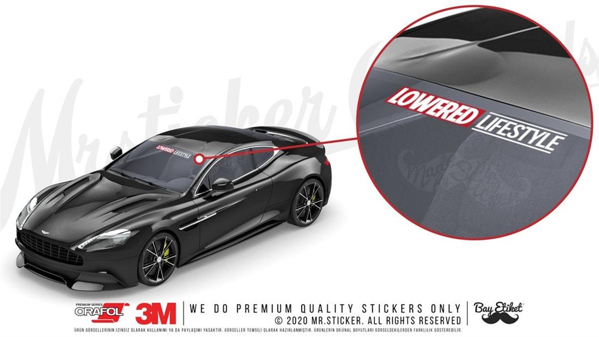CAR27 Alcaltilmis Hayat Stili (Lowered Lifestyle) Yazili Etiket