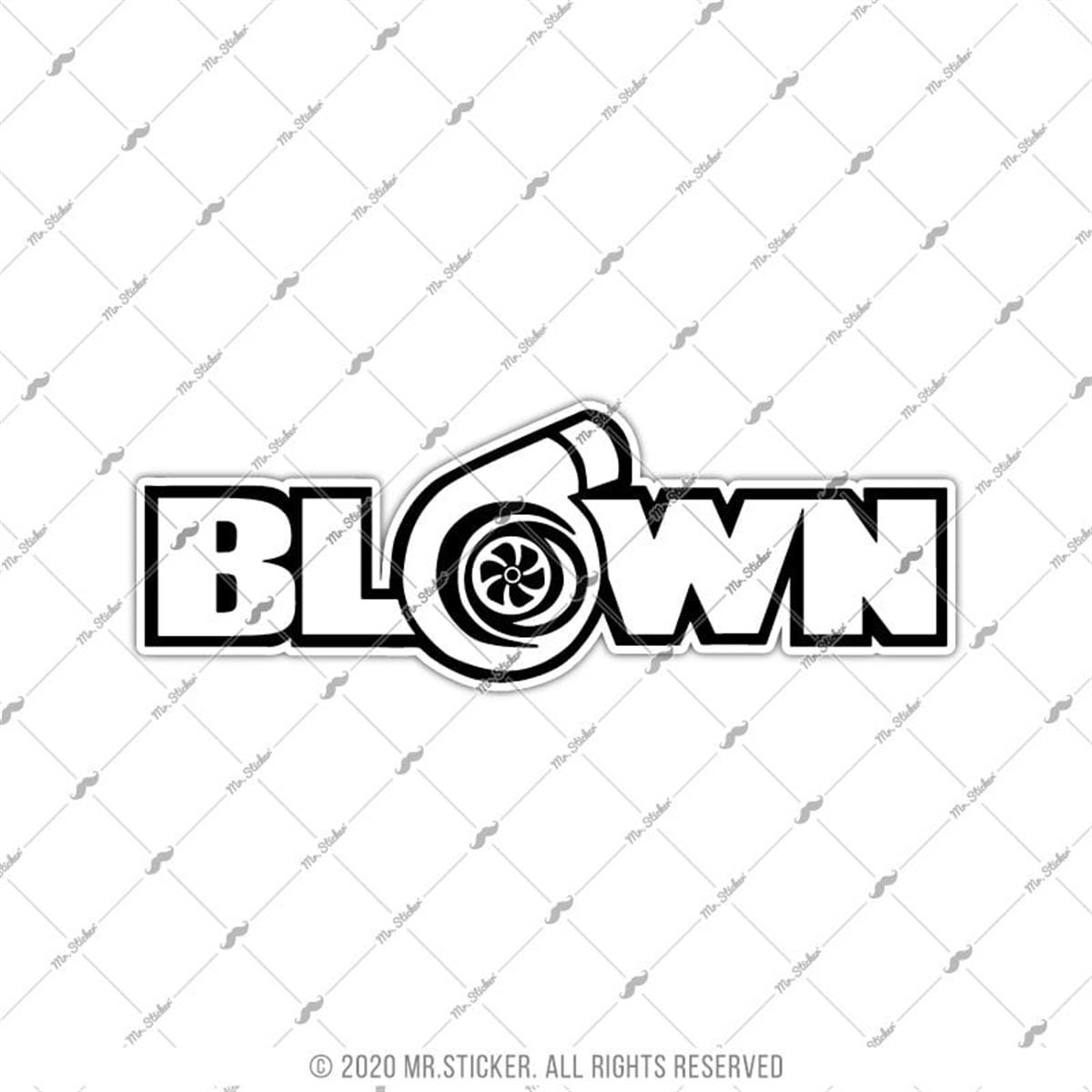 CAR43 Blown Yazili Turbo Etiketi
