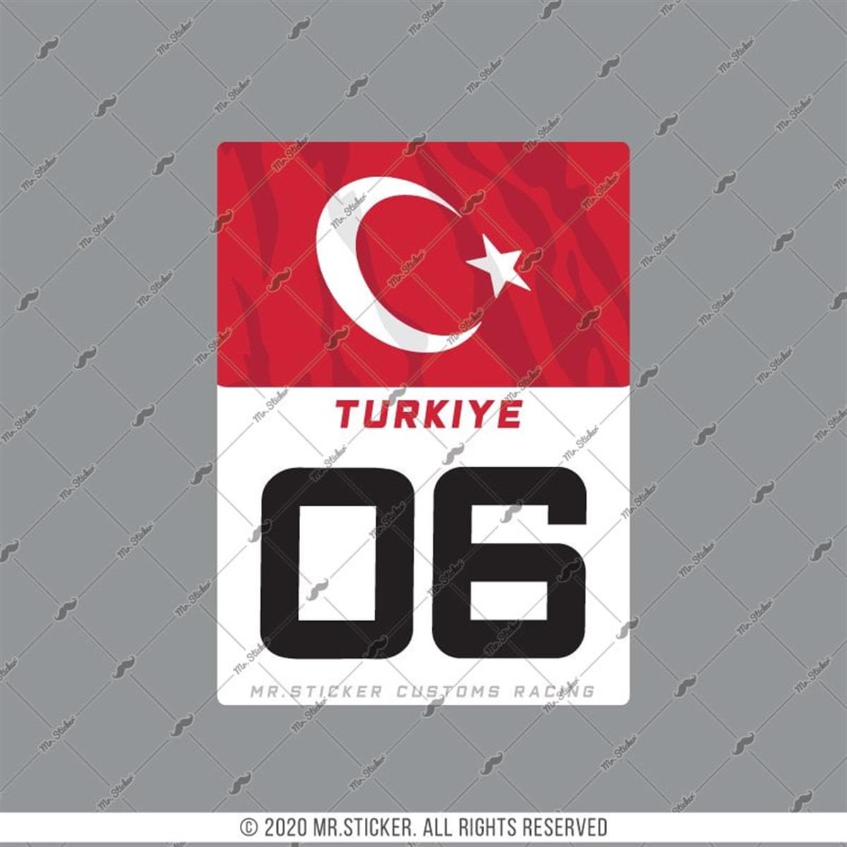 CAR48 Custom Numara Etiketi