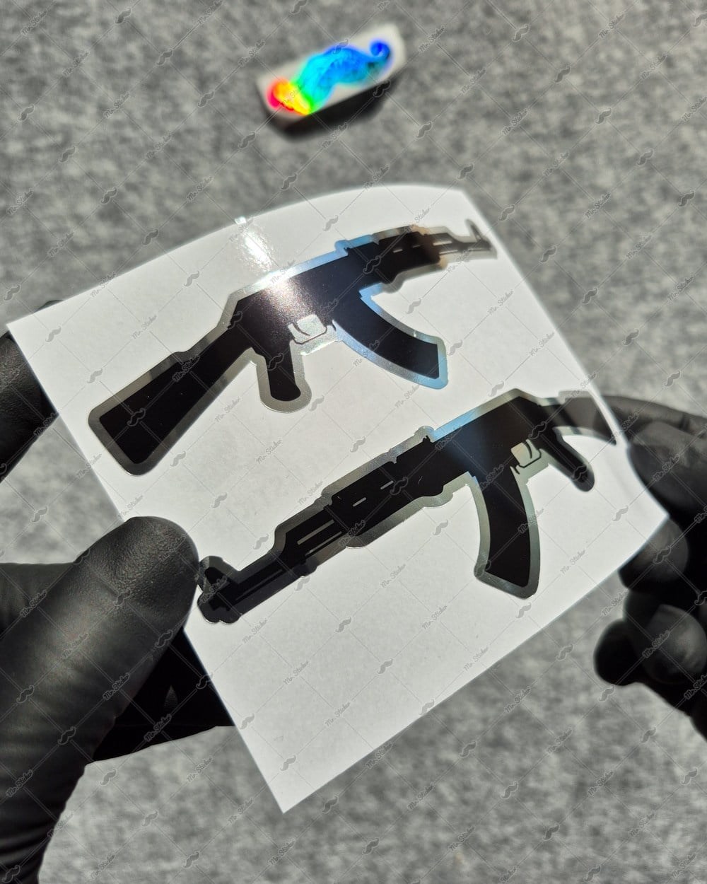 CHR18 Krom Seri Tüfek Etiketi İkili Set