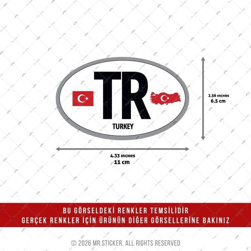 CHR27 Krom Seri Turkiye (TR) Ülke Etiketi