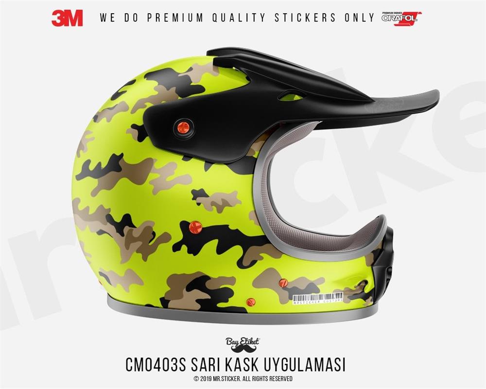 CMO403S - Kask Kaplamaya Uygun 34 Parca Kucuk Boy Kamuflaj Seti