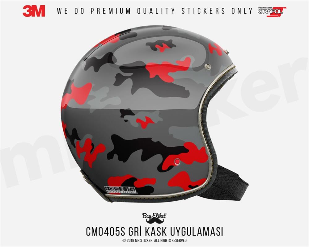 CMO405S - Kask Kaplamaya Uygun 34 Parca Kucuk Boy Kamuflaj Seti