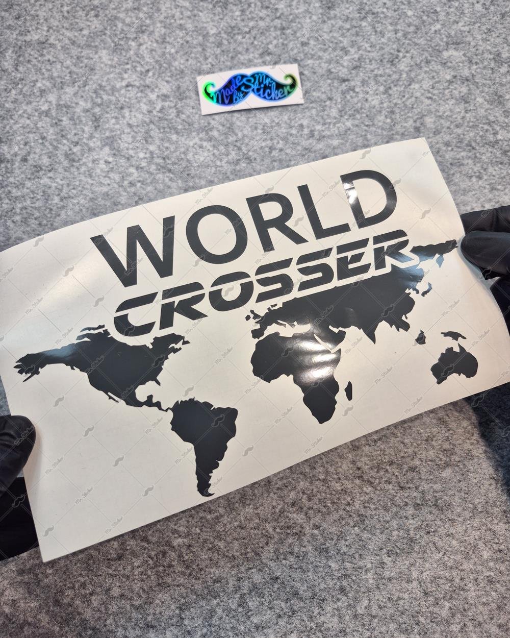 CSE1 World Crosser (Dunyayi Gezen) Yazili Etiket - YÜKSEK YAPIŞKANLI