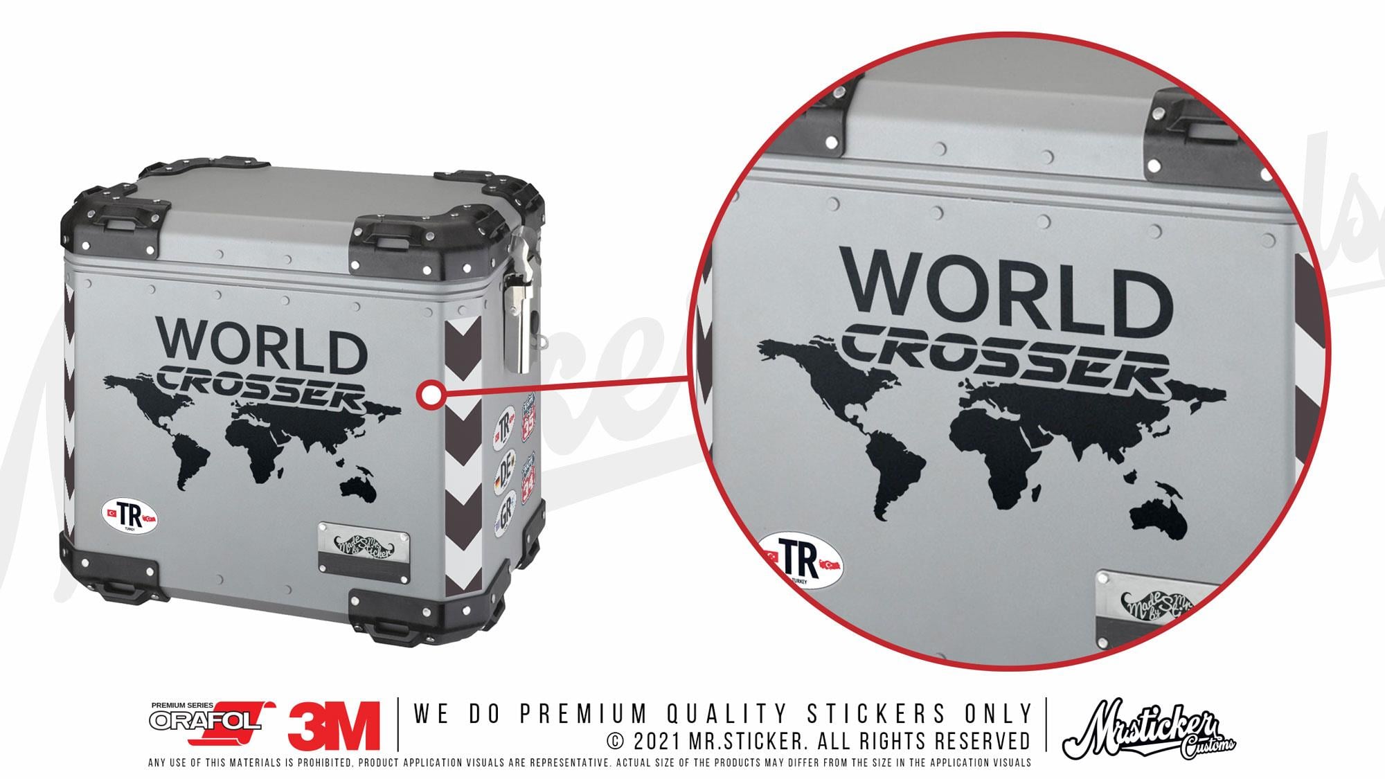 CSE1 World Crosser (Dunyayi Gezen) Yazili Etiket - Renk Seçenekli