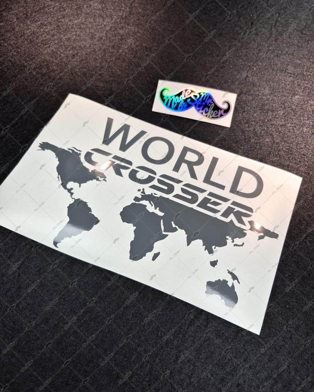 CSE1 World Crosser (Dunyayi Gezen) Yazili Etiket - YÜKSEK YAPIŞKANLI