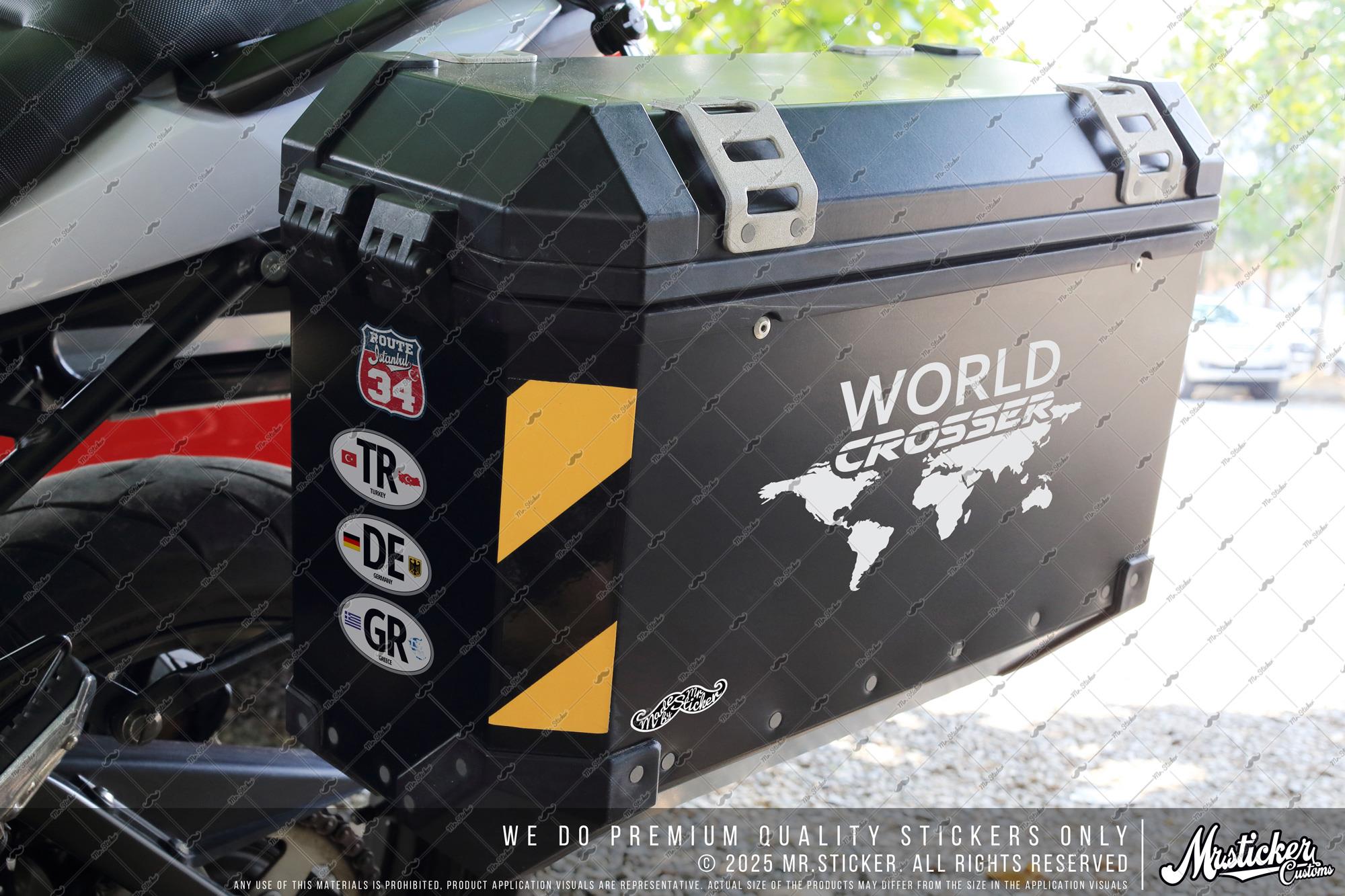 CSE1 World Crosser (Dunyayi Gezen) Yazili Etiket - Renk Seçenekli
