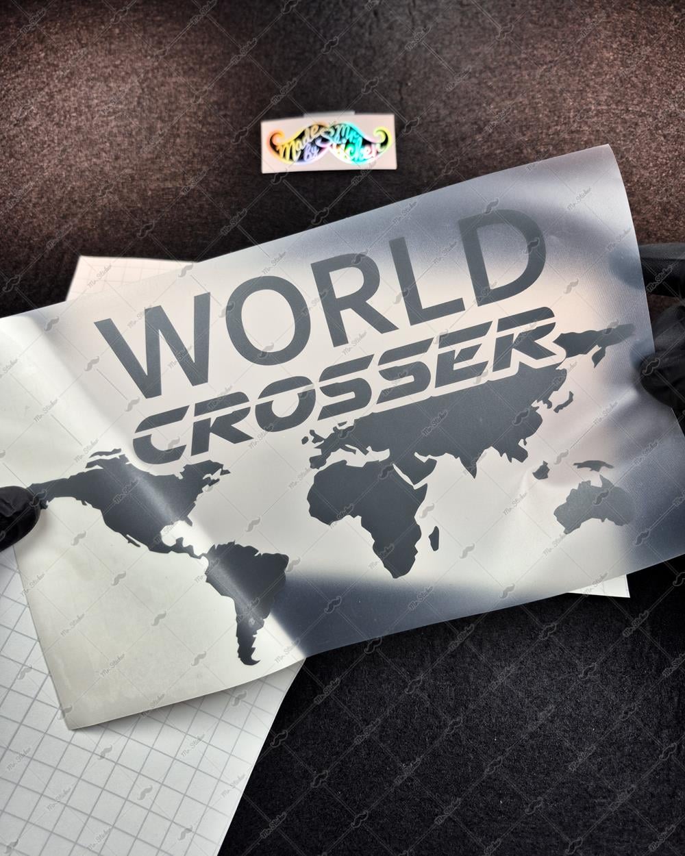 CSE1 World Crosser (Dunyayi Gezen) Yazili Etiket - YÜKSEK YAPIŞKANLI
