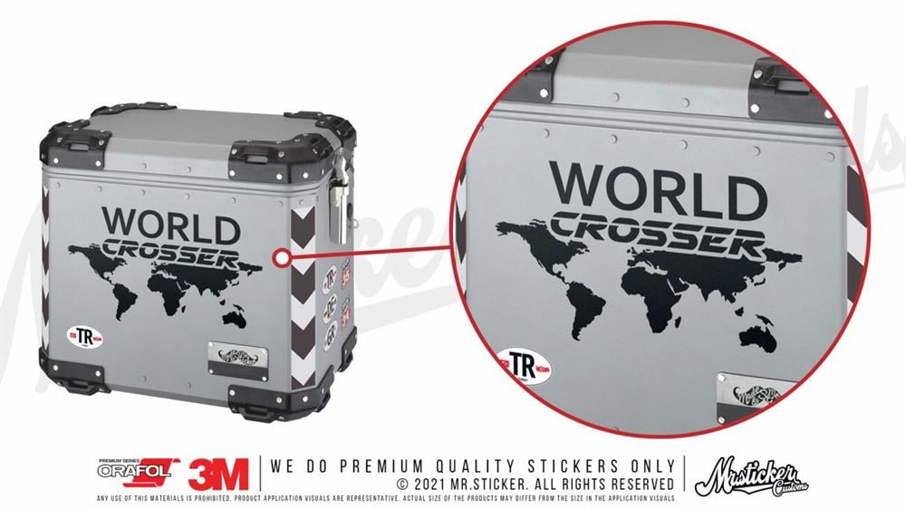 CSE1 World Crosser (Dunyayi Gezen) Yazili Etiket - Mat Siyah