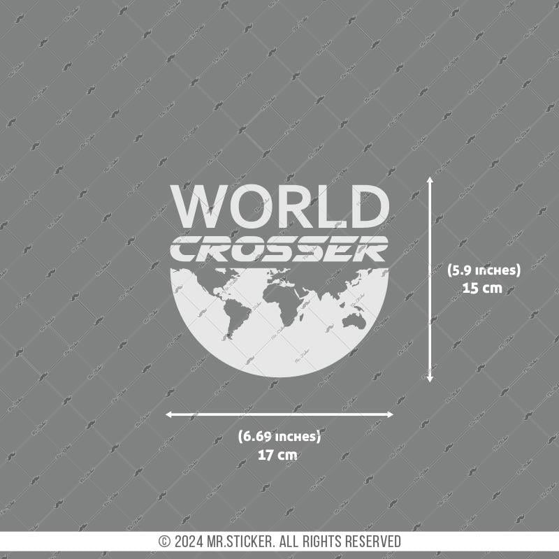 CSE10 World Crosser (Dunyayi Gezen) Etiketi - Mat Gumus Gri