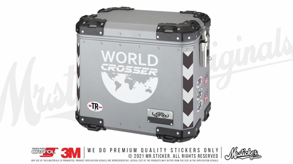 CSE10 World Crosser (Dunyayi Gezen) Etiketi - Mat Gumus Gri