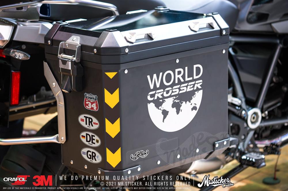 CSE17S İkili Set - Reflektif World Crosser (Dunyayi Gezen) Etiketi