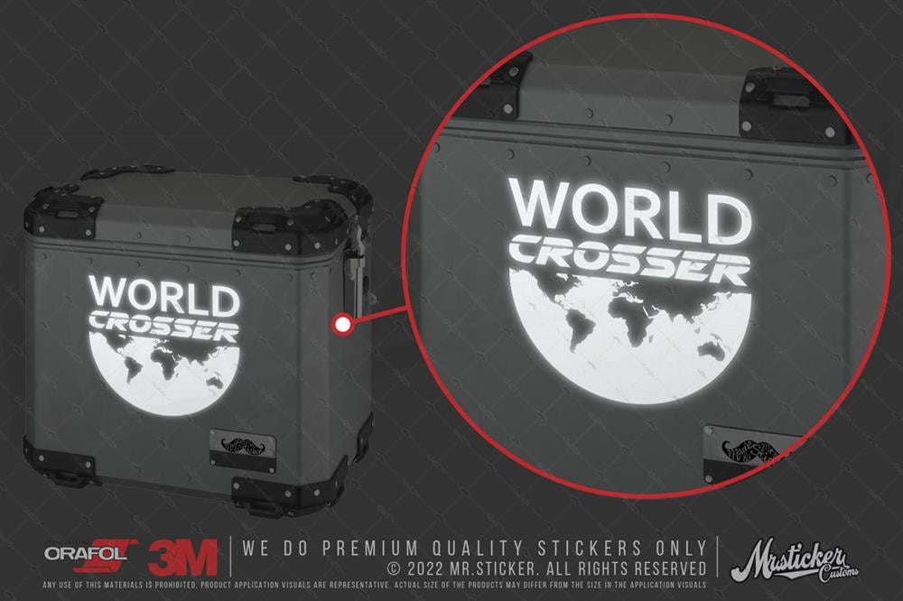 CSE17S İkili Set - Reflektif World Crosser (Dunyayi Gezen) Etiketi