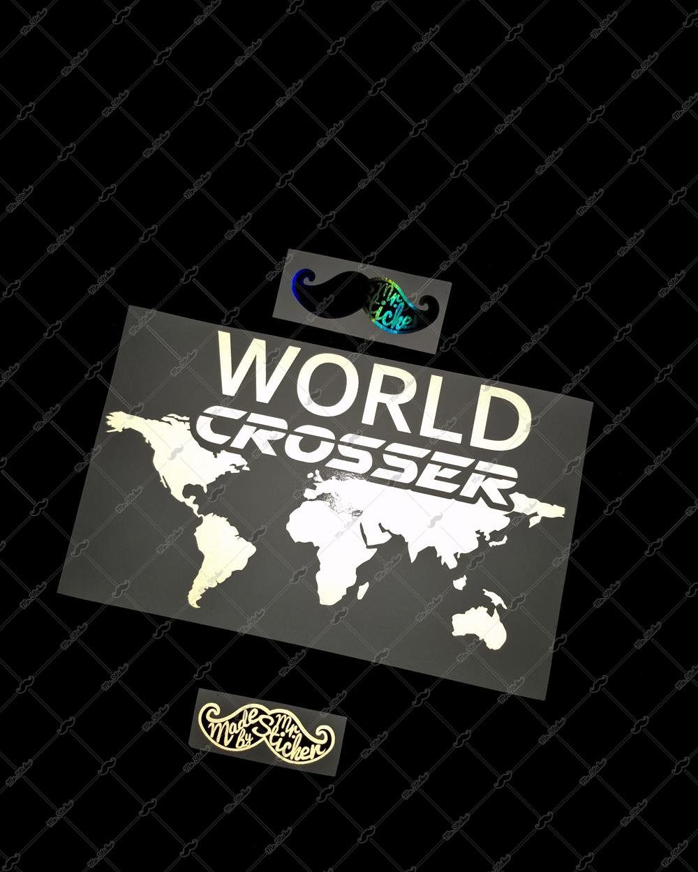 CSE19 Reflektif World Crosser (Dunyayi Gezen) Yazili Etiket