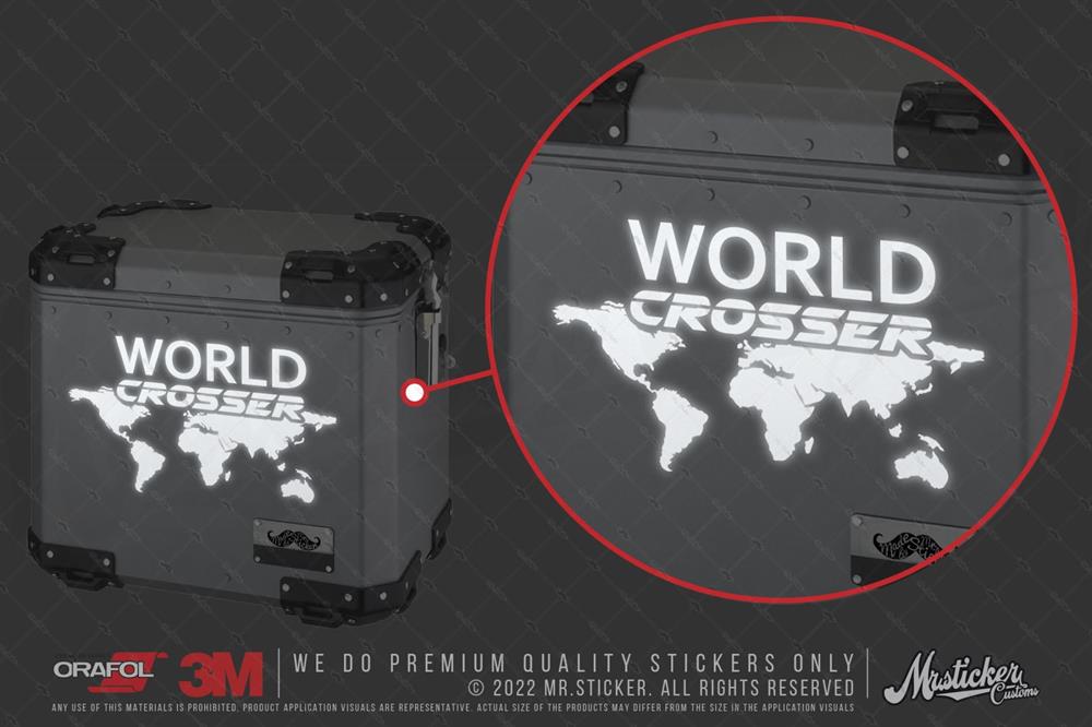 CSE19 Reflektif World Crosser (Dunyayi Gezen) Yazili Etiket