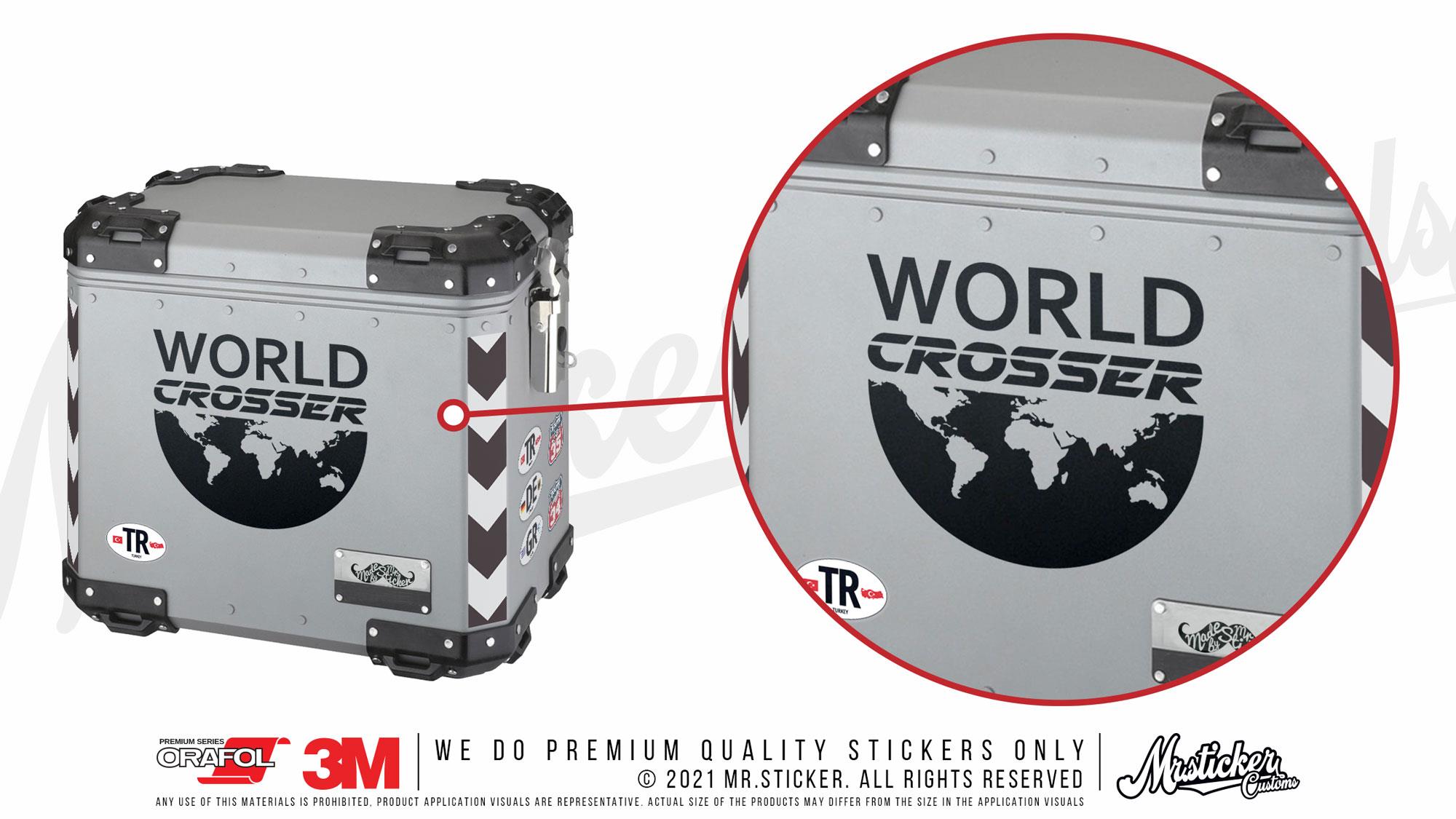 CSE2 World Crosser (Dunyayi Gezen) Yazili Etiket - Renk Seçenekli